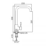 Смеситель для кухни SUS304 A4490